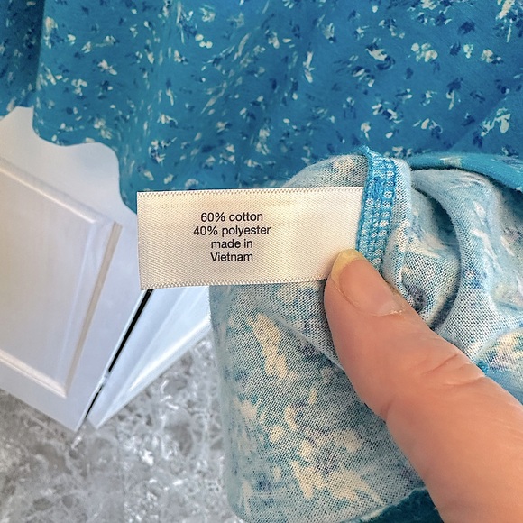 Lane Bryant blue v-neck tee -18/20 - Picture 4 of 7